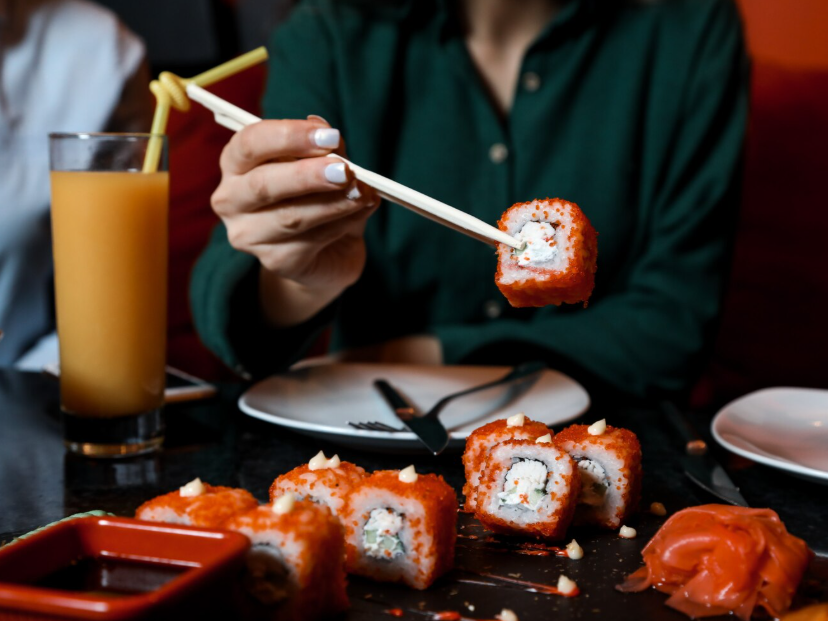 Sushi, a Japanese delicacy being embraced by Singaporeans.